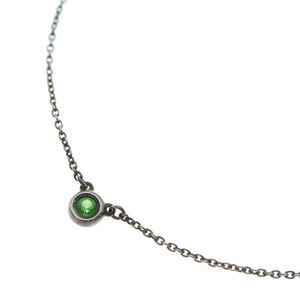 TIFFANY Co By the Yard Garnet Silver Necklace